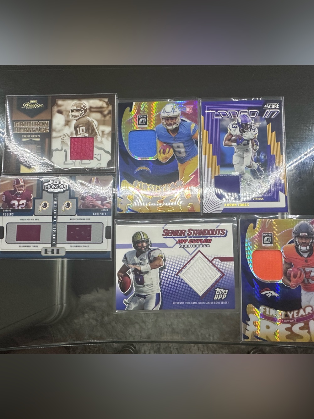 6 Football Patch Cards